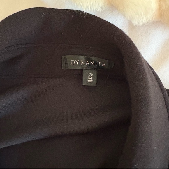 Dynamite Black Lightweight Shirt Jacket with Structured Fabric - Picture 2 of 2